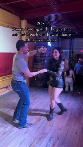 I would've just gone home not knowing how to dance huh 🤣  #countryoutfit #countrydancing #twostepping @Anthony Menchaca 