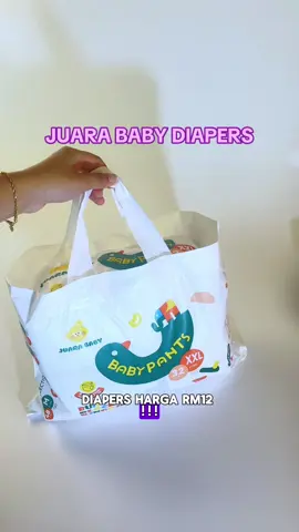 Mommy tengah cari diapers baby yang ringan dan lembut? Try JUARA BABY DIAPERS! Mummy boleh beli dalam beg kuning 🥰✅