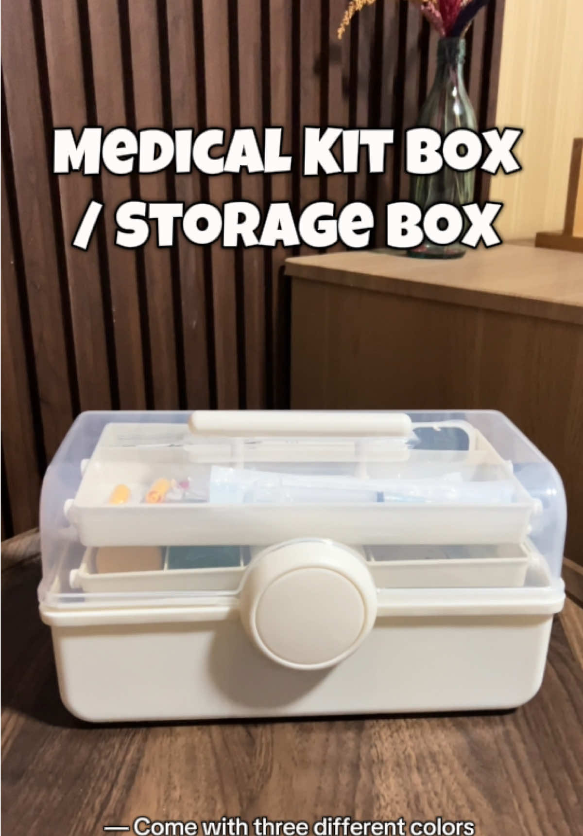 3 Layer Storage Box/ Medical Kit Box from @Yo Home Mall #medicalbox #medicalkit #storagebox #firstaid #medicinestorage 