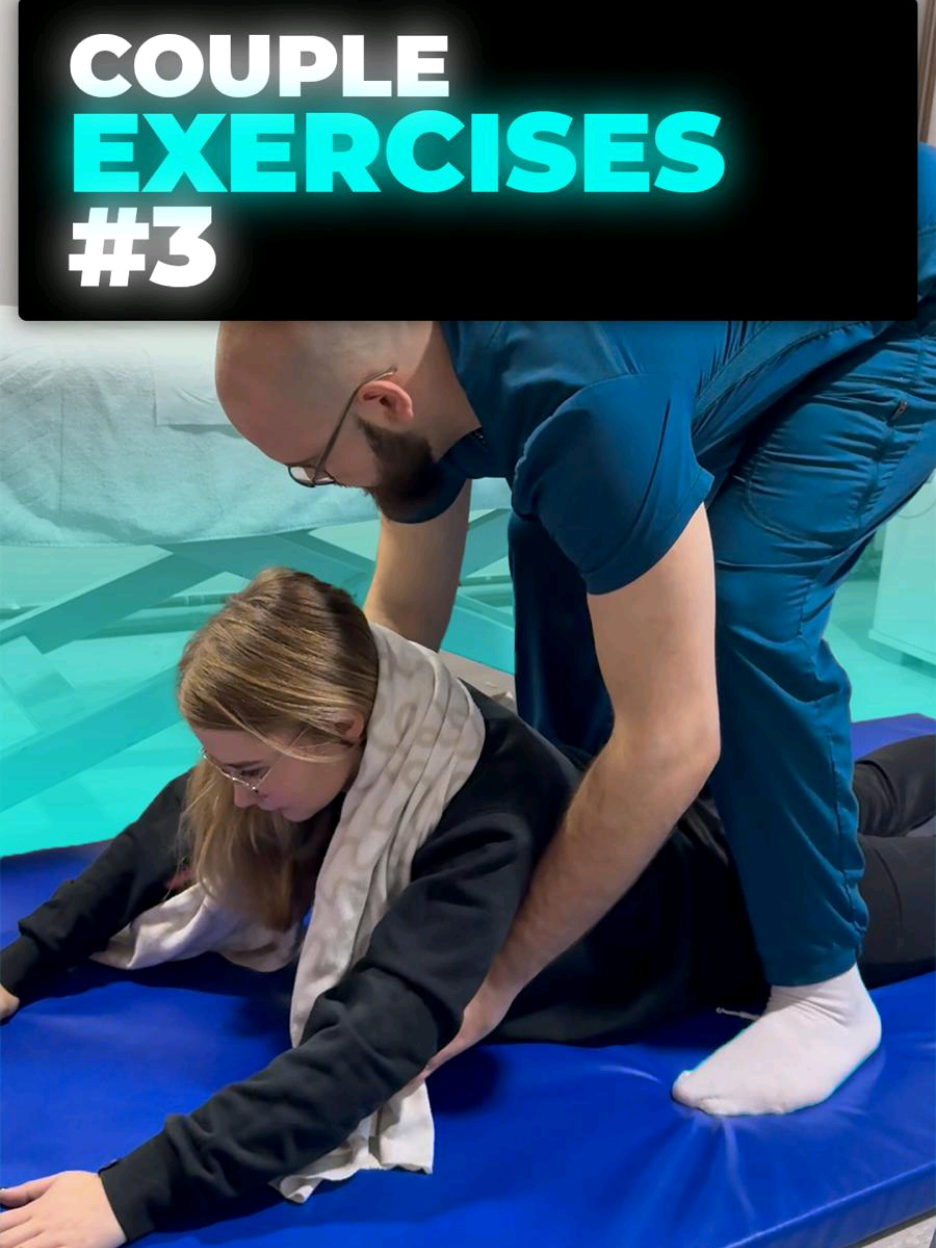 Couple Exercise for Better Posture & Mobility! 💪👫 Improve your posture and flexibility with this amazing partner-assisted exercise! 🙌💥 Working out together not only strengthens your body but also builds trust and connection! ❤️ Try this stretch to release tension, improve mobility, and feel great! 🚀🔥 ✅ Perfect for back and shoulder relief ✅ Helps with flexibility and mobility ✅ Fun and effective partner workout Tag your workout buddy and give it a try! 💯💪 #CoupleWorkout #PartnerExercise #PostureCorrection #MobilityTraining #Stretching #HealthyBack #Physiotherapy #Wellness #Fitness #BackPainRelief