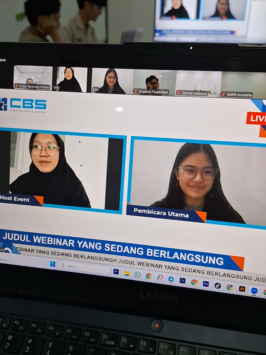 Anak Tekno lagi pada Praktek Ngoperatoin Zoom dan OBS. #fullskillfullexperience #cyberbusinessschool #cbsbogor #dkv #shortcourse #obsstudio  #zoommeeting 