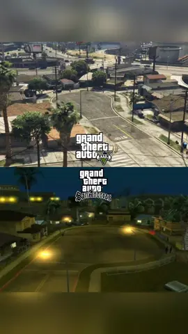 Comparison Gta 5 Vs Gta Sa #grovestreet #grovestreet #gtasa #gtasanandreas #gta5 #fyp 