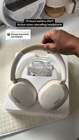 Replying to @Lara B.P. Di mo n kailangan gumastos ng mahal, sobrang affordable lang headphone n to#headphone #ugreenheadphones #activenoisecancelling 