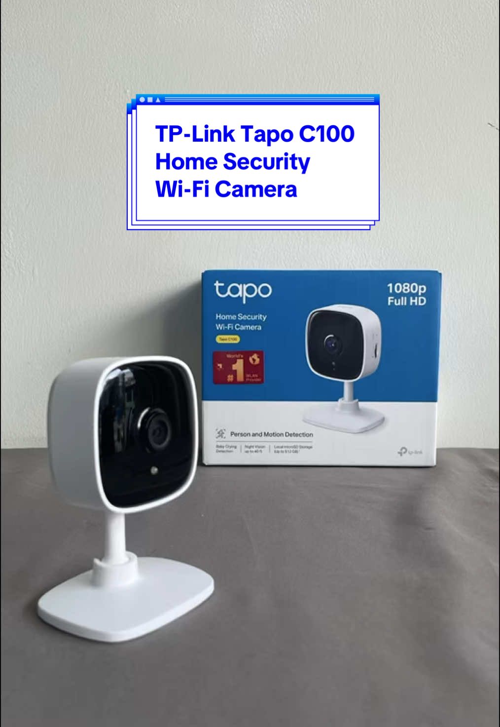 TP-Link Tapo C100 Home Security Wi-Fi Camera #TPLINK #TapoC100 #HomeSecurity #SmartCamera #CCTVWiFi #1080pHD #MotionDetection #NightVision #SmartHome #EasyInstallation #WirelessCamera #HomeSafety #MegatronikNetworkSystem #Megatronikyogya #MegatronikDistributor 