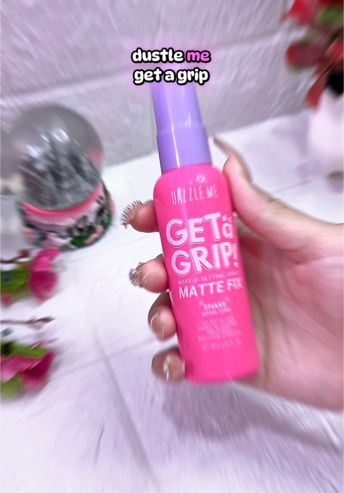 DAZZLE ME Get a Grip! Makeup Setting Spray Matte Fix Smooth Matte Finish #settingspray #dazzlemebeauty #dazzleme #dazzlemesettingspray 