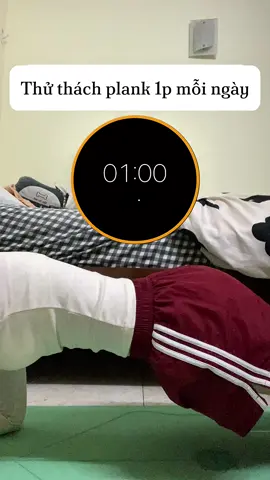 Thử thách dành ra ít nhất 1p plank mỗi ngày với mình nha #duongocvlog #betterversion #thaydoibanthan 