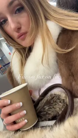 Grab coffee in fur #ilovefur @FLOTUS 48 