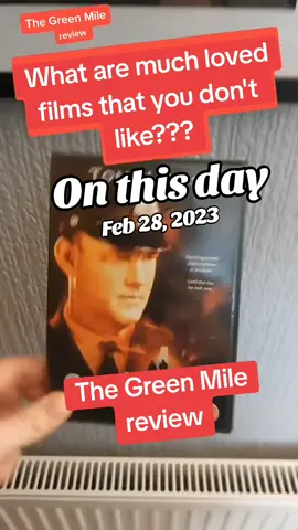 The Green Mile film review. Scouse film reviews. Tomreviewsfilms. Tom Hanks. Stephen King. Movie review. Reviews. Films. Movies. Scouser. Liverpool. overrated. Tom reviews films. #onthisday #filmreview #films #movies  #scouser #scousetiktok #dvd #fyp #cultmovies #filmtok #filmtoker #indiefilms #movie #movietoker #scousersoftiktok #hollywood #cinephile #letterboxd #liverpool #filmreviews #moviereviews #thegreenmile #tomhanks #stephenking 