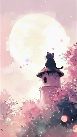 ④春にぴったりな桜と猫の美しいダイナミック壁紙 #桜 #sakura #猫 #cherryblossoms #livewallpapers
