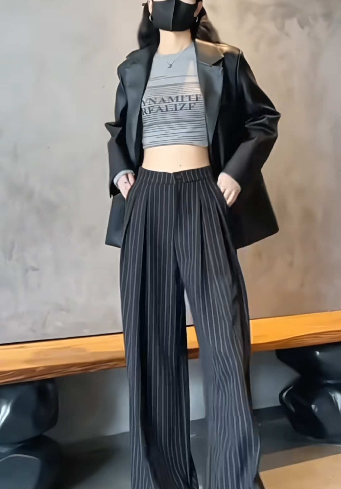 quần ống suông kẻ sọc siêu hottrend #quanongsuong #quantaycongso #quansuongkesoc 