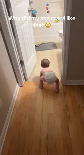 Literally so creepy… #babyboy #toddlersoftiktok #crawlingbaby 