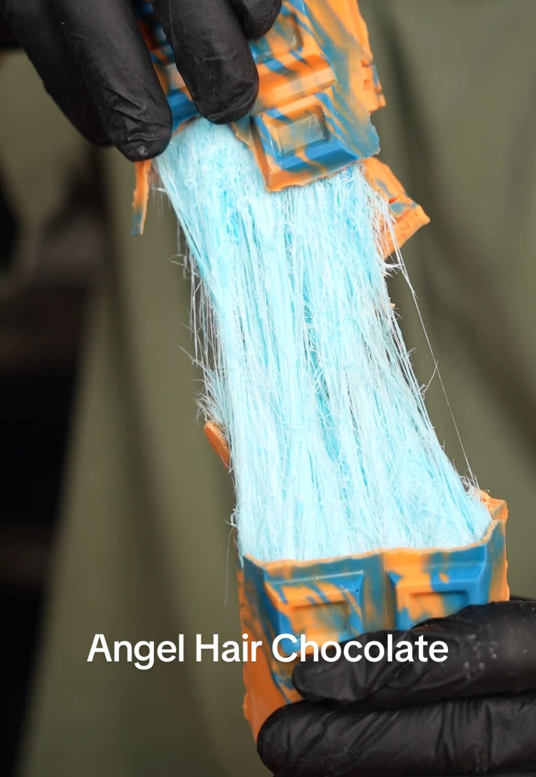 Angel Hair Chocolate Bar 🍫 #chocolate #cottoncandy #EasyRecipe 