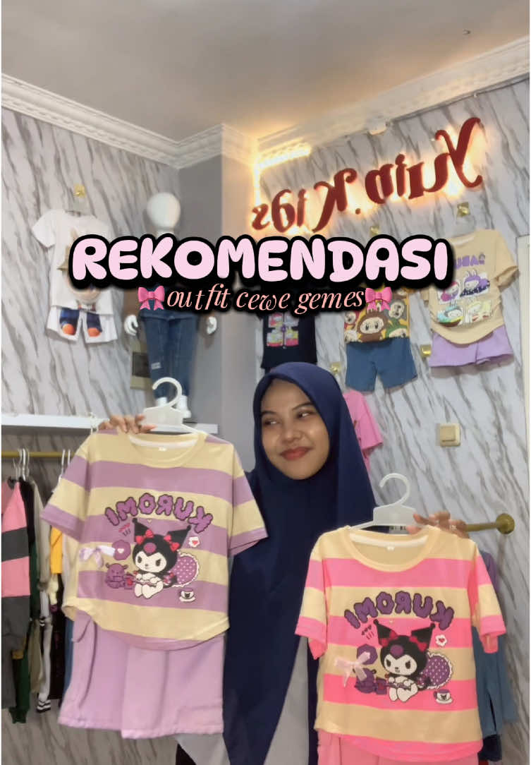 Setelan anak perempuan gemess banget🥰🤏🏻 #setelananak #ootdanak 