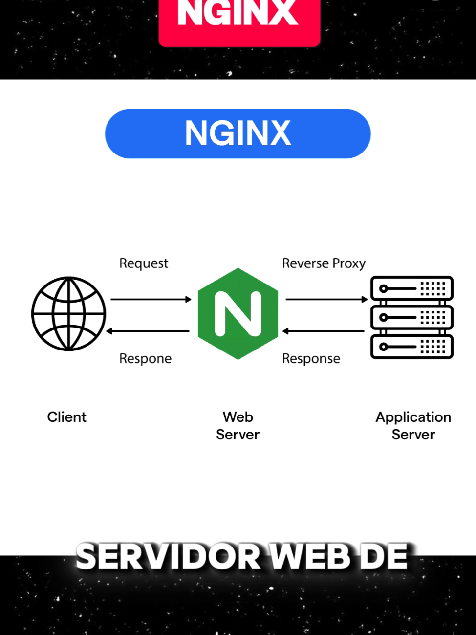NGINX EN 50 SEG #tips #programacion #codigo #nginx 