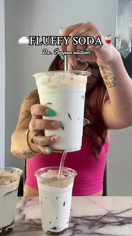 ☁️FLUFFY SODA- what combination would you do?  #fluffysoda #asmrice #asmr #drpepper 