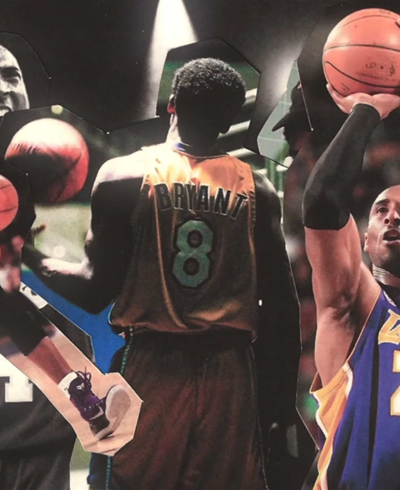 forever 💛 #mixedmedia #kobe #kobebryant #mixedmediaart #art #fyp #basketball #basketballedits #kobebryant24 #mambaforever #mambamentality #edit #lakers 