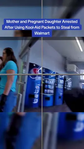 Mother and Pregnant Daughter Arrested After Using Kool-Aid Packets to Steal from Walmart #cops #copsoftiktok 