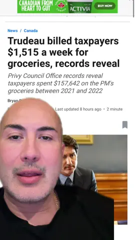 What is Trudeau eating? 🤔  #trudeau #groceries #liberals #canada  