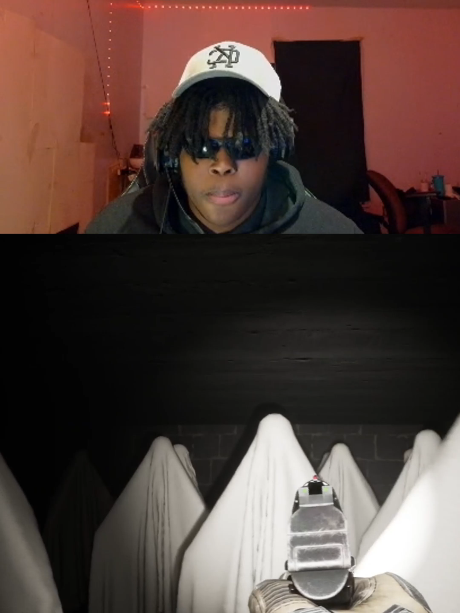 bro got the ghosts hiding from him 😂 (Twitch/YT: HeyyVance) #chuxie #scarygames #jumpscare #fypage #viral