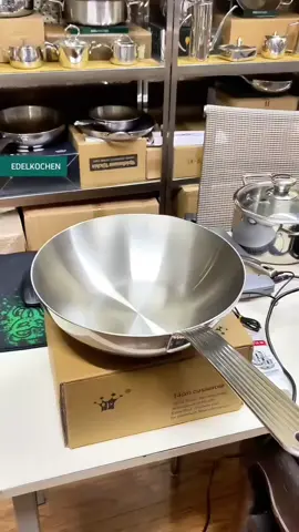 Chảo xào ngon VOLA Edelkochen inox 316 liền khối 5 lớp sử dụng cho các loại bếp  #daoinox #edelkochen #vola #Live #livespecial #freeship #sale33 