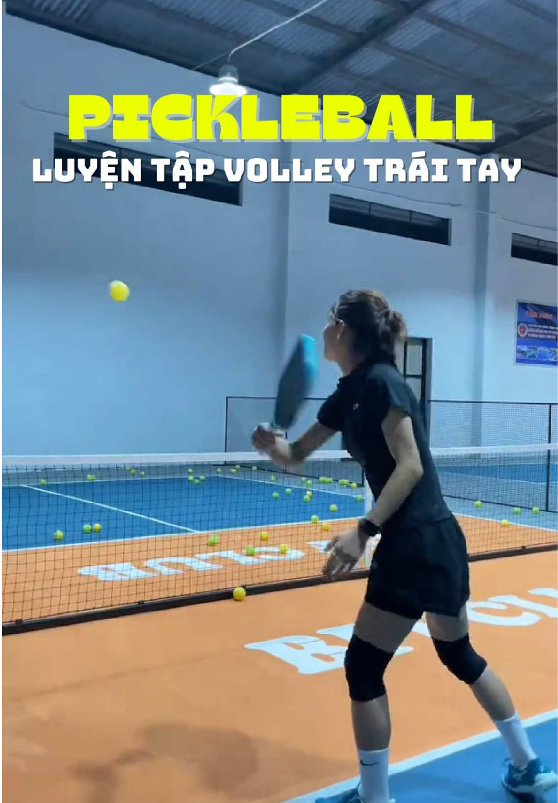 Luyện Tập Volley Trái Tay Pickleball #PickleballHighlight #PickleballVN #PickleballChallenge #pickleballskills #bóng #viral #chơipickleball #thểthao #pickleball 