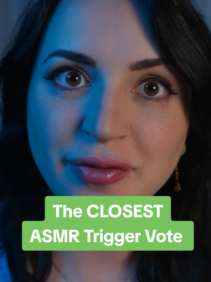 This was the closest ASMR Trigger Poll! Cant say I'm surprised by the outcome though #asmr #fyp #asmrtiktoks #satisfying #sleep 