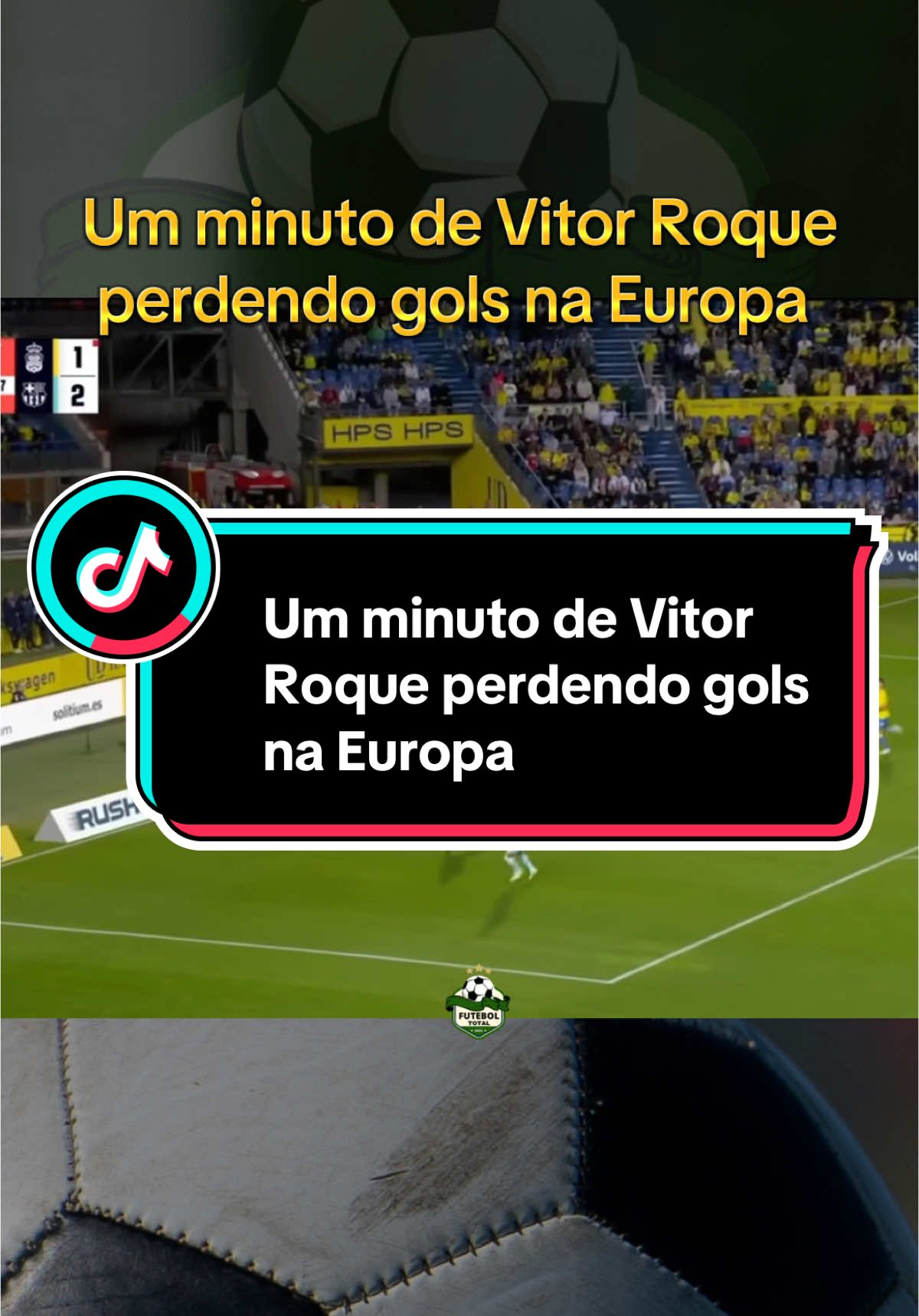 Um minuto de Vitor Roque perdendo gols na Europa #futebol #futebolbrasileiro 