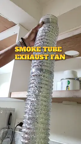 Smoke tube for exhaust fan on your kitchen #KitchenHacks #exhausttube #exhaustfan #fyp #viral 