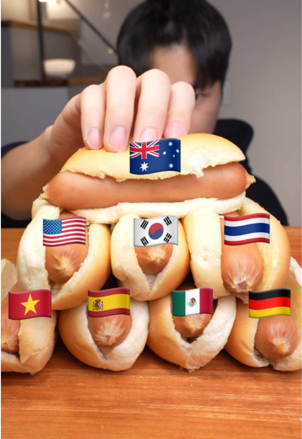 Hotdog🌭mukbang from different countries #mukbang #eating #asmr #food #foodasmr #먹방 #hotdog #tiktokfood #fyp #worldpeace 