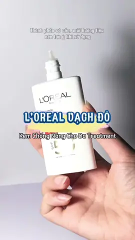 Kem chống nắng L’oreal vạch đỏ có khả năng kháng nước, thách thức mồ hôi cực đỉnh - best choice cho da treatment! #tiktok #review #kemchongnang #suachongnang #lorealparis #loreal #lorealvachdo #kcnvatly #kcnhoahoc #chongnang 