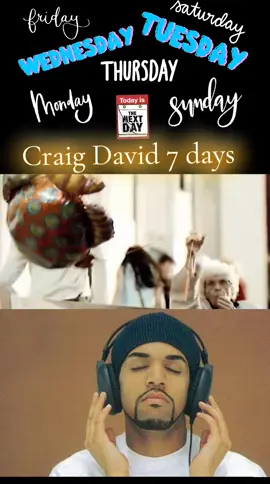 #Mondaylunedì #Tuesdaymartedì #Wednesday #mercoledìThursday #giovedìFriday #Sundaydomenica #craig #david #7days #7 #days #craig #david #song #canzone #top #mtv #soloanni708090 #music #misica #pop #britannico #british #inglese #inglish #topofthepops #videoclip #videomusicale #cd #vinile #r #b 