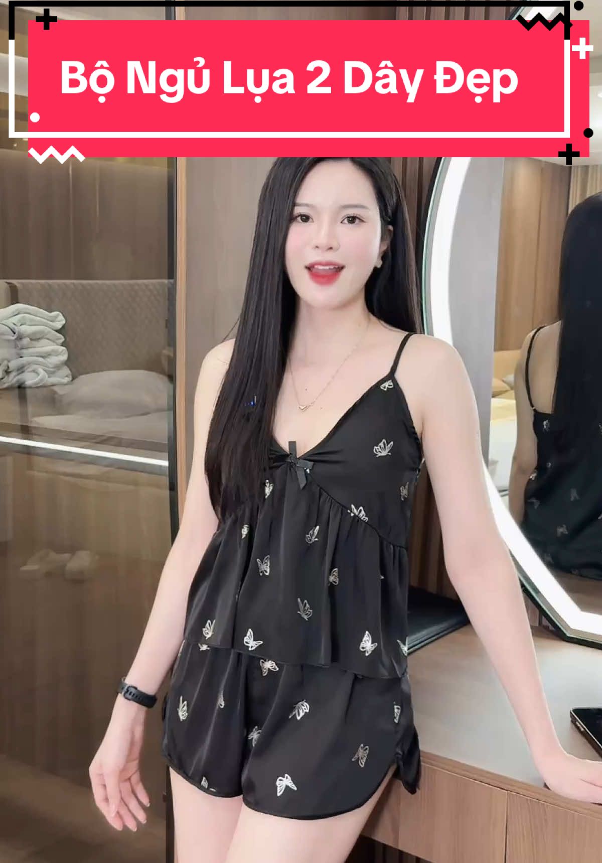 Bộ ngủ lụa hai dây mềm mịn phối hình đẹp  #champhan #champhanreview #châmphan #review #dobo #dobomacnha #doboxinh #bongu #dobo2day #pijama #dolua #doluaxinh #thoitrang #thoitrangnu 