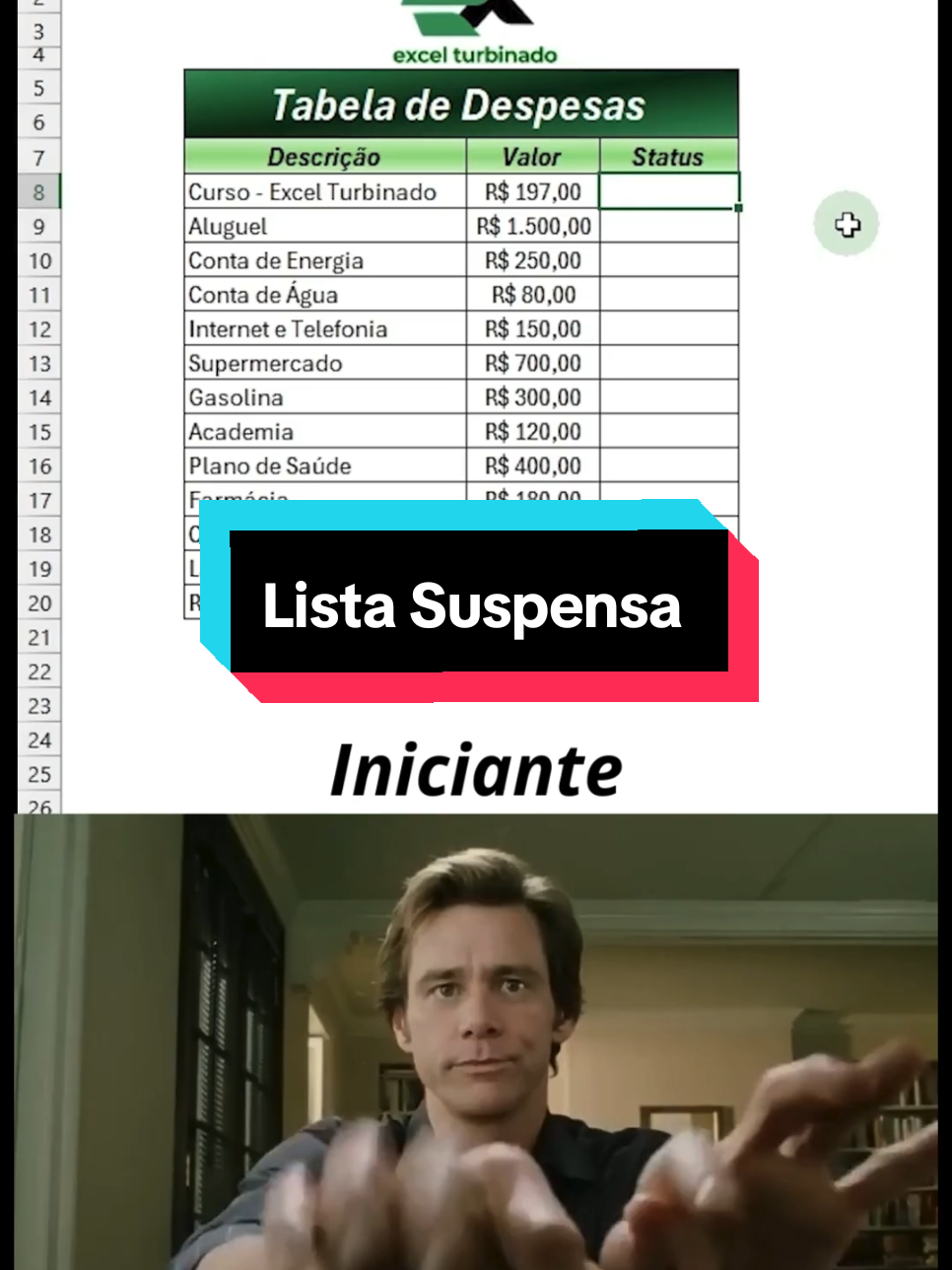 Como criar uma lista suspensa no Excel!📊🚀 #excel #exceltips #excelbasico #excelintermediario #excelavançado #planilhas #administracao #emprendedor #finanças #cursodeexcel #dicasdeexcel #excelturbinado 