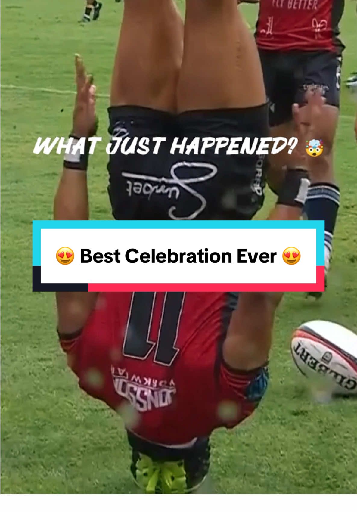 The best celebration ever… Edwill van der Merwe 😍 #rugbytok #sportstiktok #urc #unitedrugbychampionship 