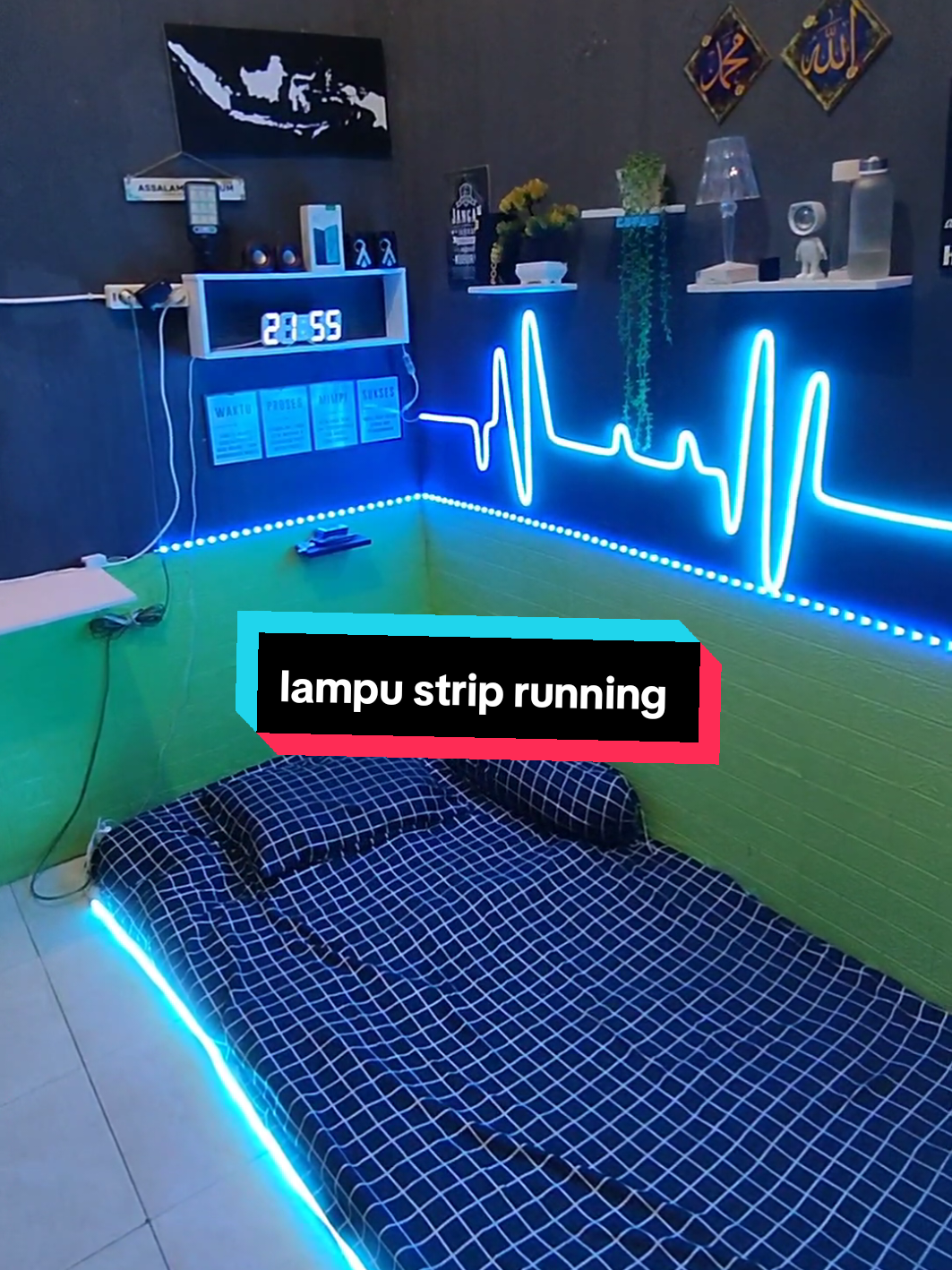 yuk bisa kalian cek di keranjang kuning yaa #ledlights #dekorasikamar #kamaraesthetic #lampuled #lampurunning #fyp #yp #viralvideo 