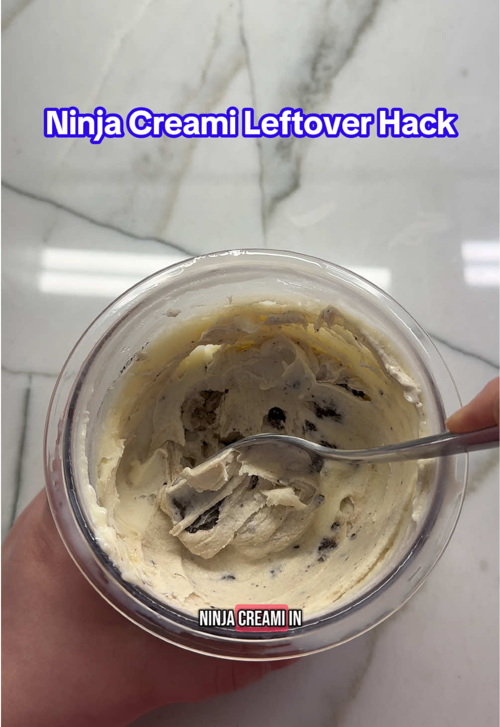 Never let the protein ice cream go to waste with this hack!! 🤪  #ninjacreami #ninjacreamirecipe #ninjacreamiproteinicecream 