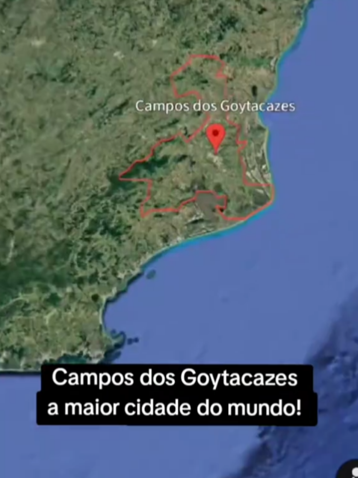 Você sabia que se camps dos Goytacazes virasse um país independente seria do tamanho de Luxemburgo? #googleearth #googlemaps #vaiprafy #vaiprofy #fyppp #creatorsearchinsights 