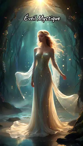 Éveil Mystique (Couplet 1) Un souffle léger, un éclat d’étoile, Un frisson danse au creux de mon âme. Le voile se lève, la nuit s’efface, Je vois enfin, tout prend sa place.  #tik_tok #FYP #foryoupage❤️❤️ #eveilspirituel #mystique #musique 