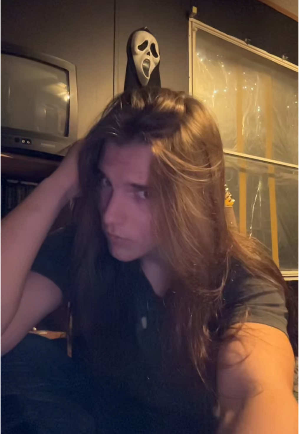 My hair before brushing >>> #longhairedmen #metalhead 