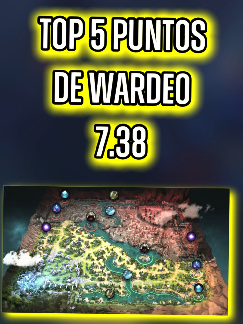 Top 5 lugares para wards en el parche 7.38!! 👁️ #dota2 #wards #dotapro 