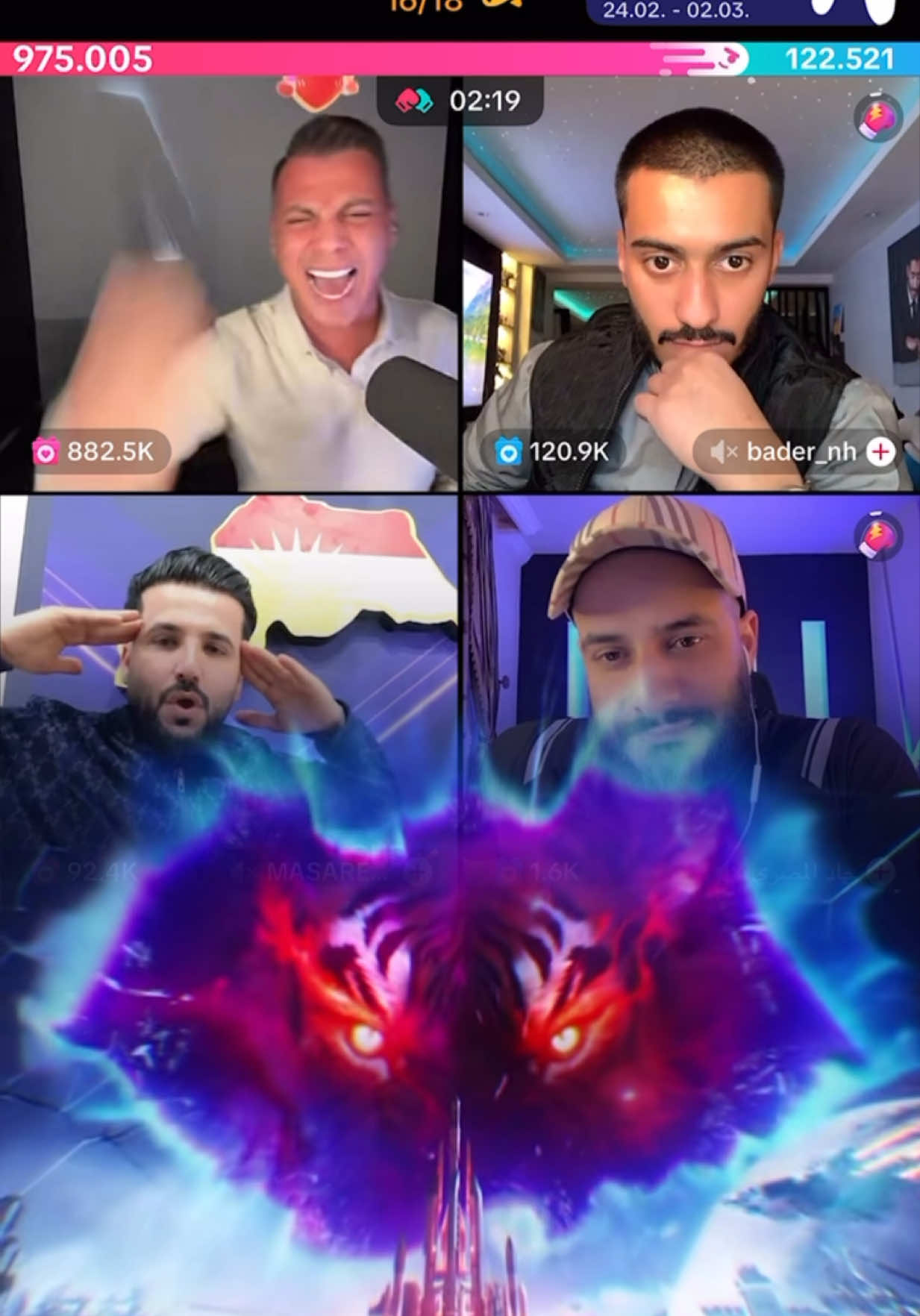 @Halil™️ and Masare vs Bader and Jadel @Invisibile 900k Round #crazy #tiktoklive #match #snipe #HalilTM #Global #gameoverusa 