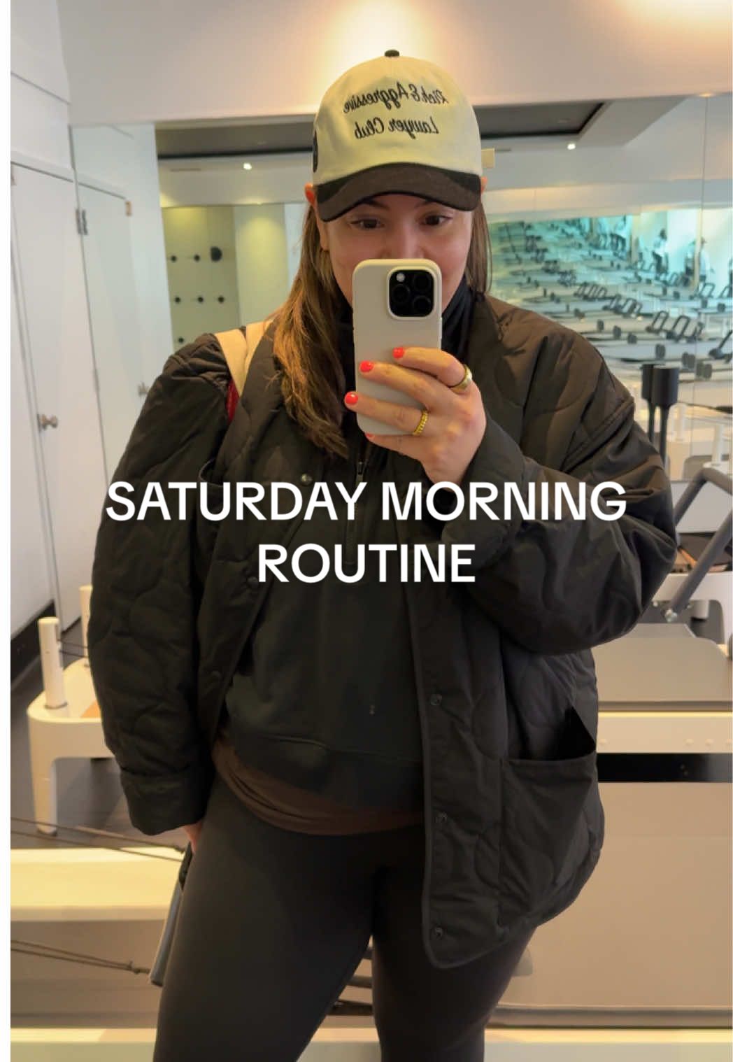 Add an extra dirty martini and you’ve got my perfect Saturday. @TOGETHER @JG  #plussizefitness #plussizeworkout #pilates #pilatesworkout #saturdayvibes #morningroutine #diml #golfgirl #reformerpilates 