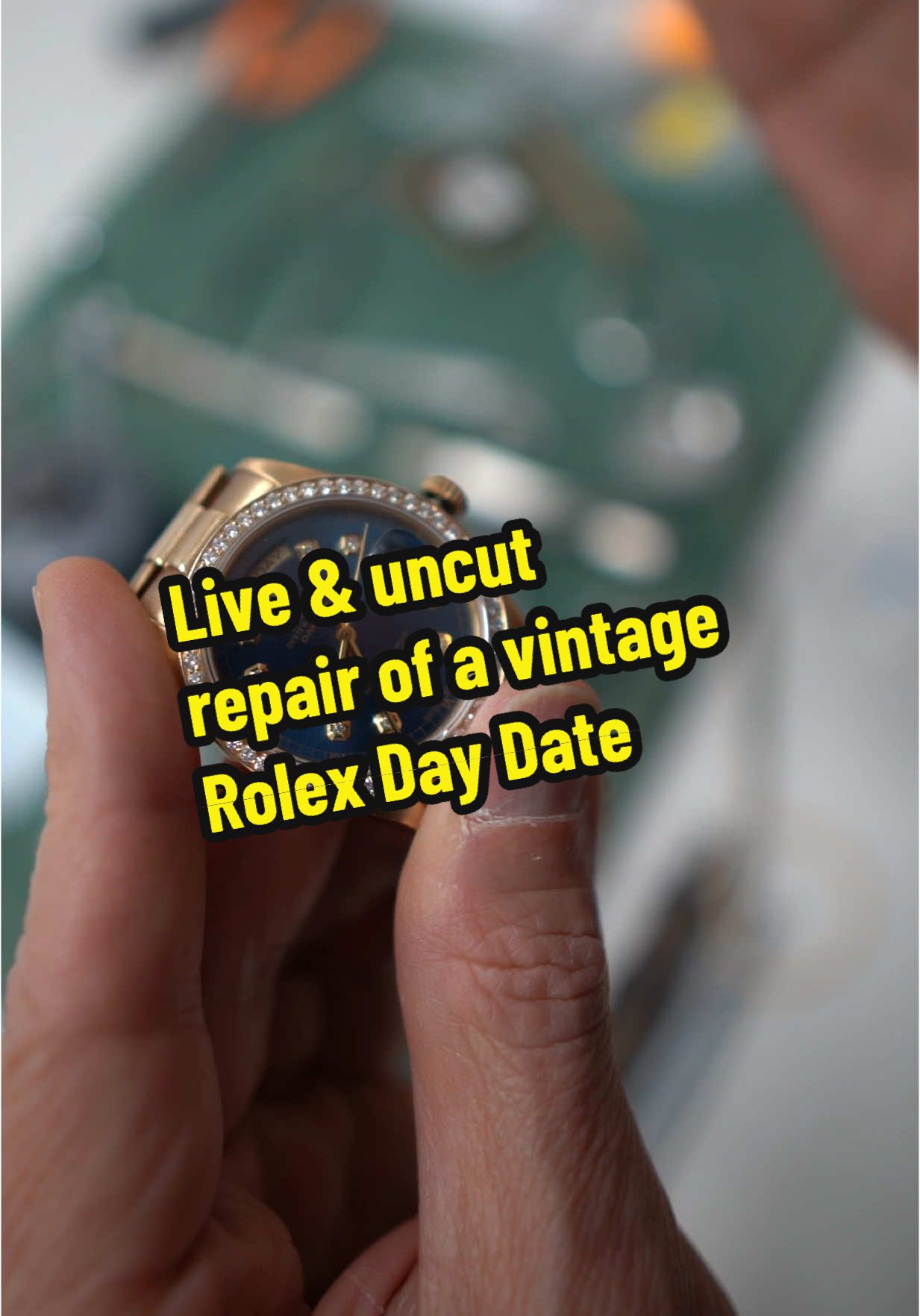 John fixes the functionality of a vintage Rolex Day Date #rolex #watches #business #entrepeneur #foryou 