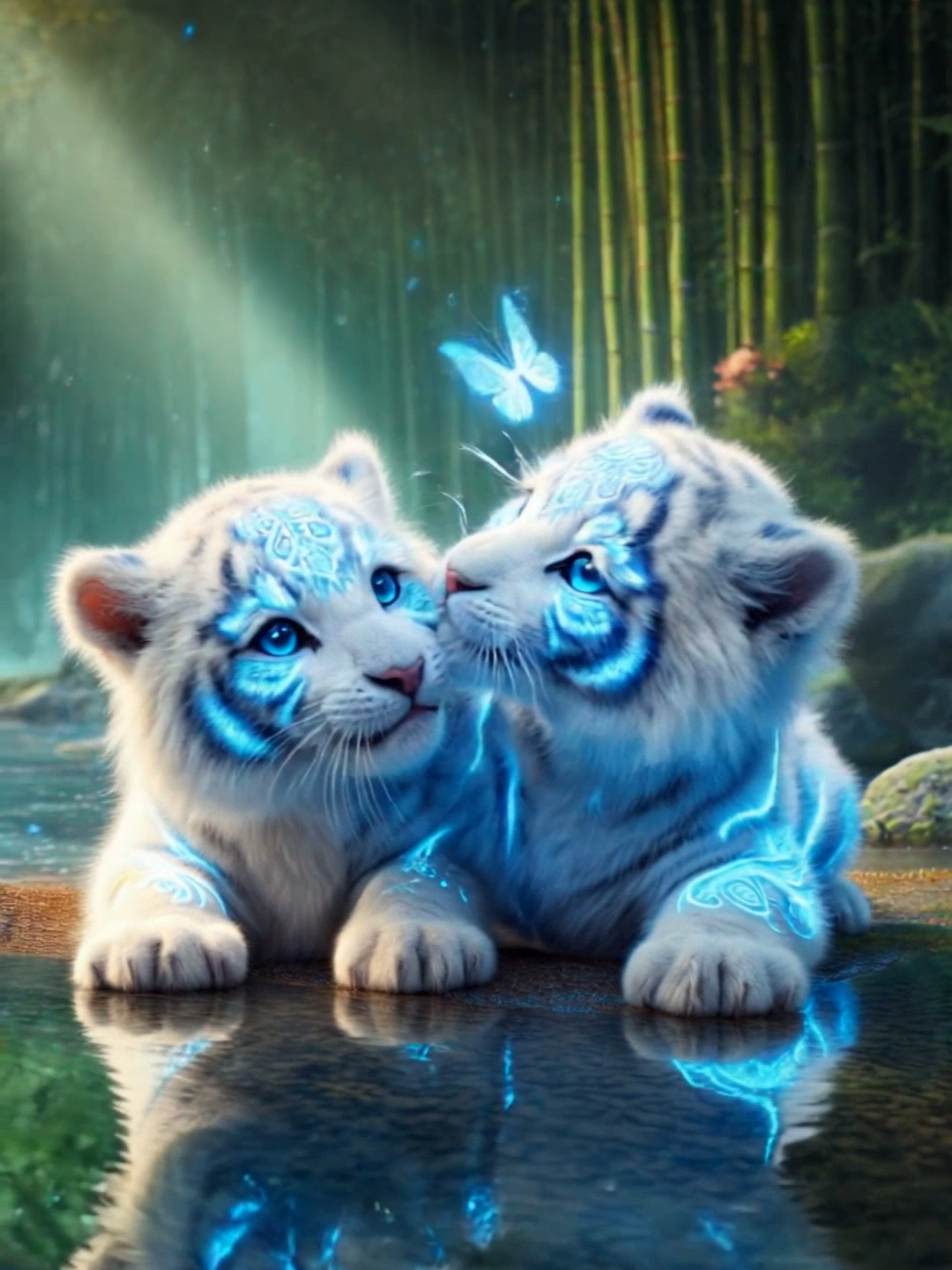 Tiger Baby very sweet- ai generated  #aiart #Tigerwallpaper #animation #livewallpaper4k #HD #HDvi#tigerbaby 