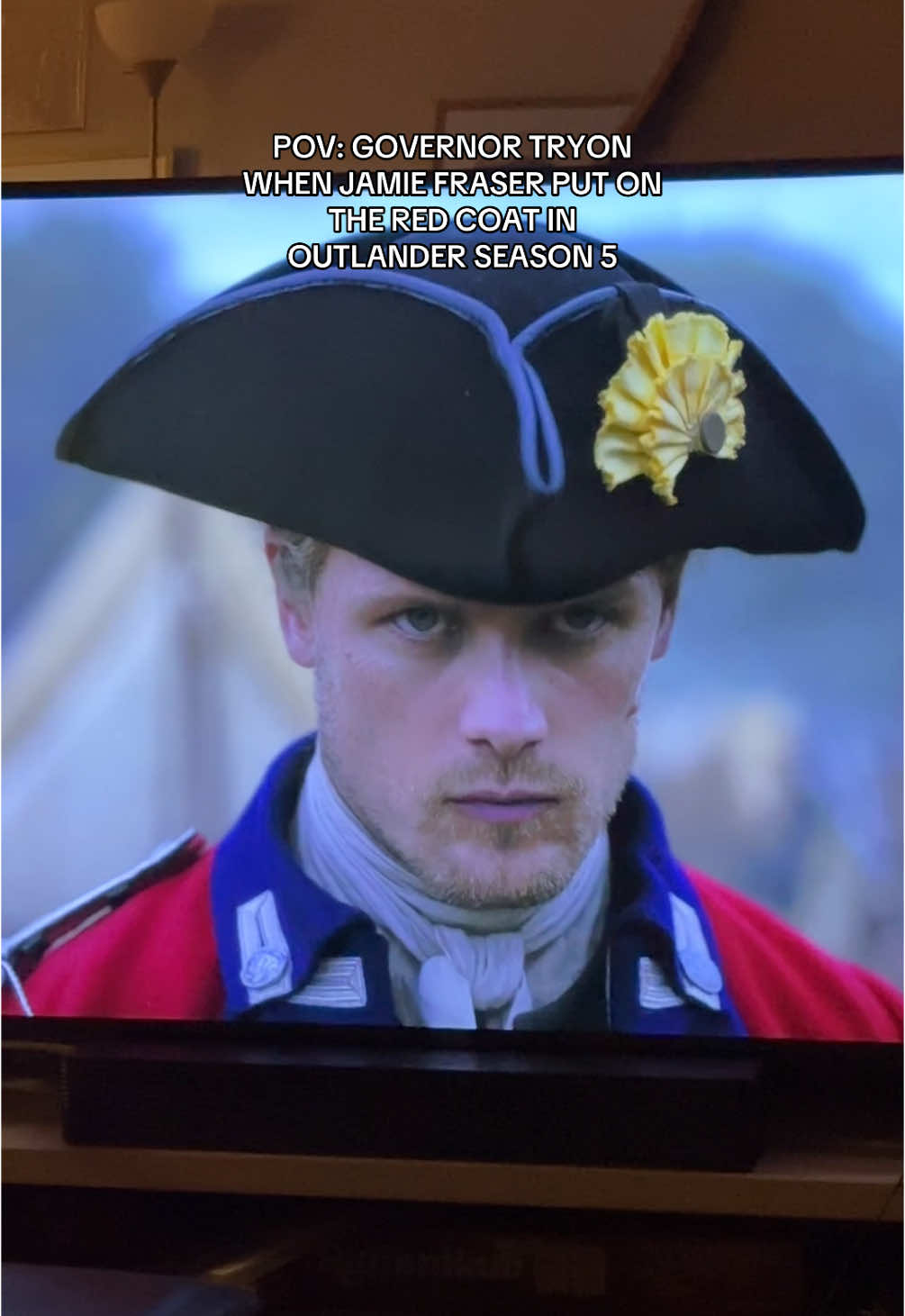 I honestly couldn’t believe he wore it! I am interested to see what path this will mean for Jamie. #outlander #outlanderseason5 #jamiefraser #samheughan 