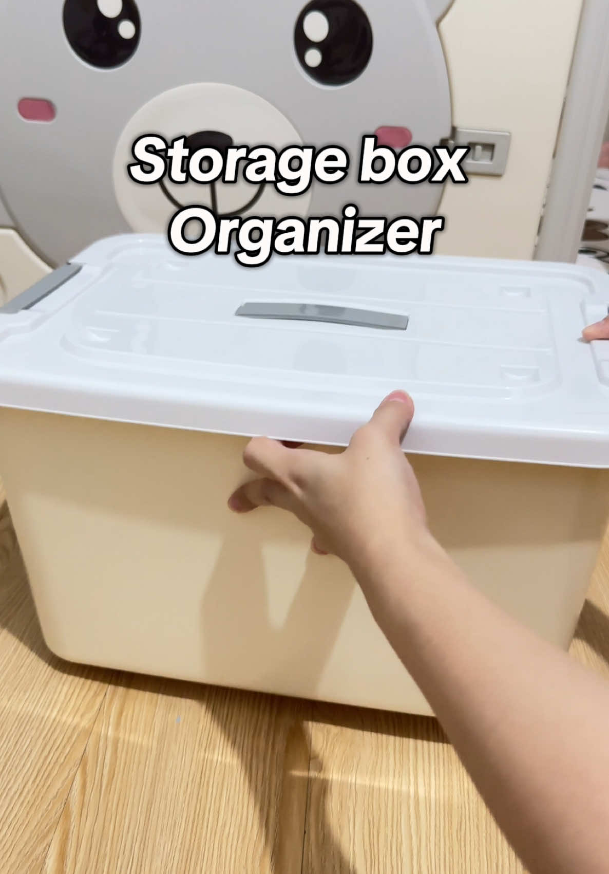 Storage box organizer with handle and wheels. Available in different sizes. Storage box. Organizer. #storagebox #storageorganizer #storageboxorganizer #organizer #box #storage #MomsofTikTok 