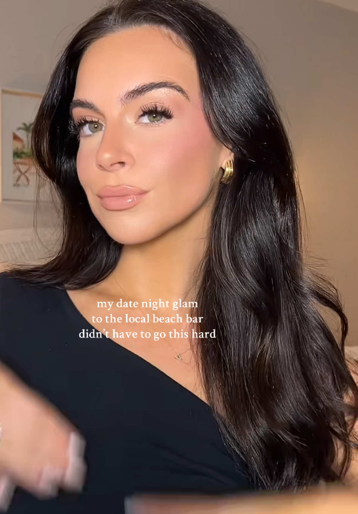 a little date night glam check in 🫶🏼 gloss is @Fenty Beauty $weetmouth  #makeup #BeautyTok #MakeupRoutine #beautytips #beautyroutine 