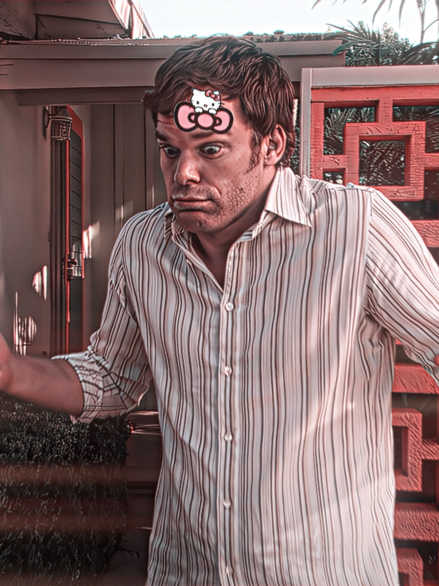 He is probably a nice guy! #dexter #dextermorgan #edit #aftereffects #cute #hellokitty #fyp 