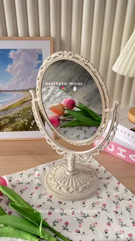 cermin aesthetic vintage 🪞🎀 #cerminaesthetic #cerminvintage #rekomendasicermin #standmirror #cerminmeja #aesthetic 