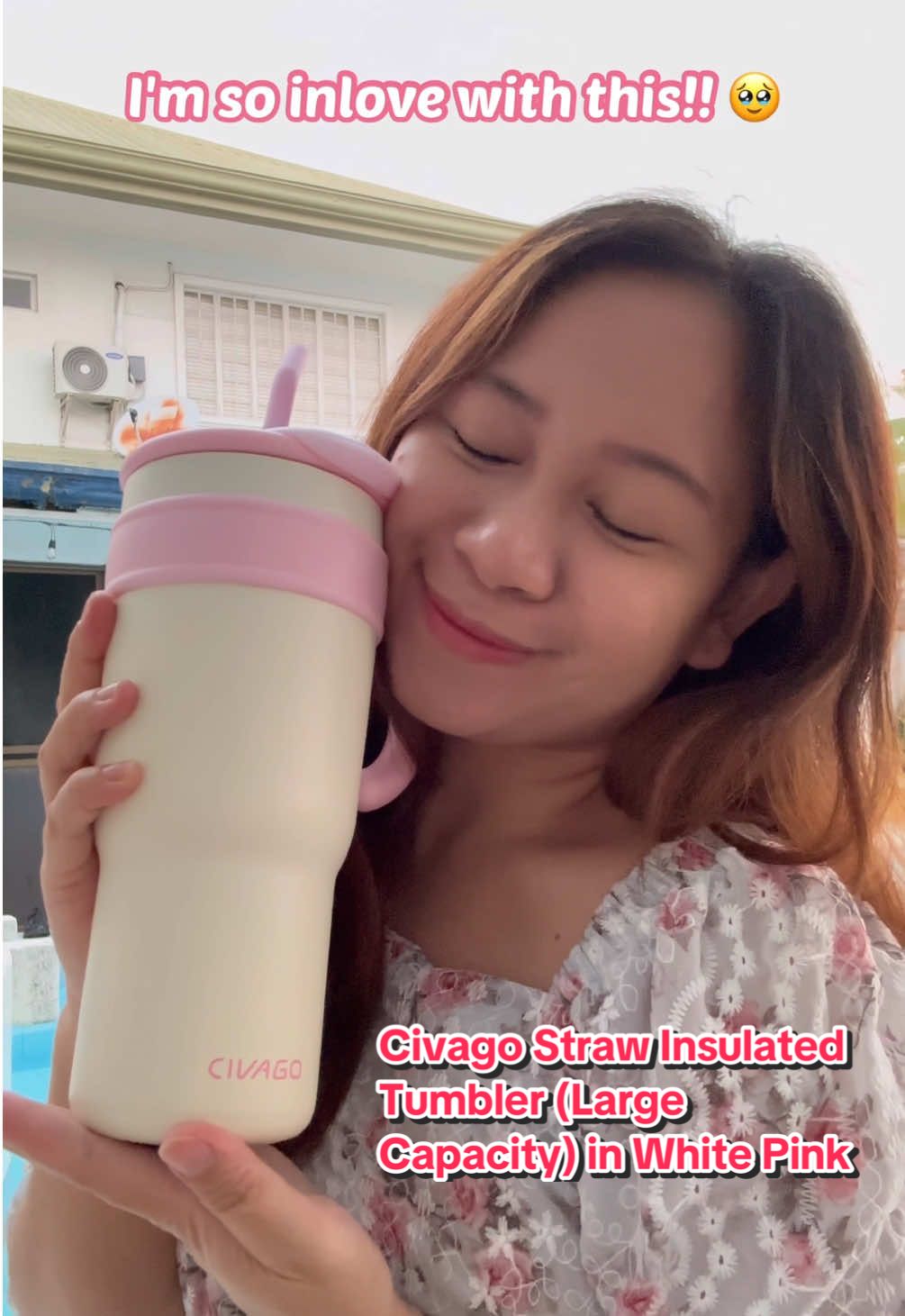 A very cutesy tumbler from Civago! 💖  ✅Material: Stainless Steel ✅Features: Leak-proof, Explosion-Proof, Heat Resistant, Anti-Scalding Buy yours now! Check my yellow basket  @Civago.ph  #CivagoPH #CivagoPhilippines #Civago #WhitePinkTumbler #Tumbler #StrawInsulatedTumbler #StainlessSteel #fyp #foryou #recommendations 